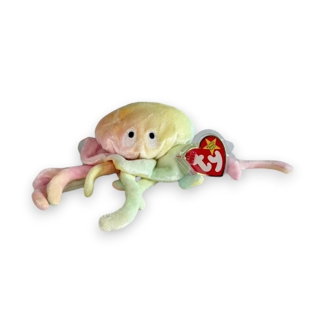Goochy the Jellyfish Ty Beanie Baby | Gentle Ocean Drifter | Mint Heart Tag